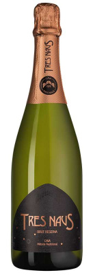 Вино игристое Белое Брют Tres Nays Brut Reserva Cava 2018 0,75 л фото