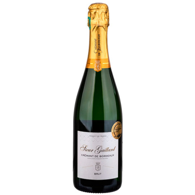 Вино игристое Белое Брют Sieur Gaillard Cremant de Bordeaux Brut 0,75 л фото