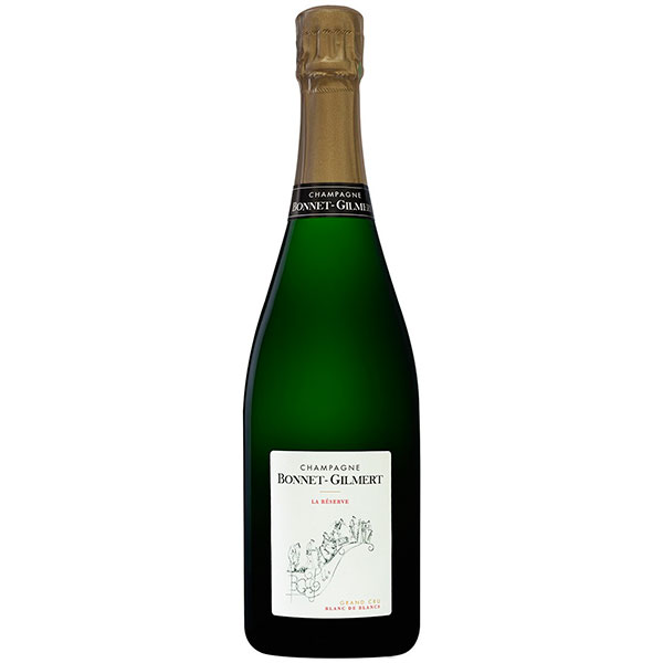 Шампанское Белое Брют Bonnet-Gilmert La Reserve Grand Cru Blanc de Blancs Champagne 0,75 л фото