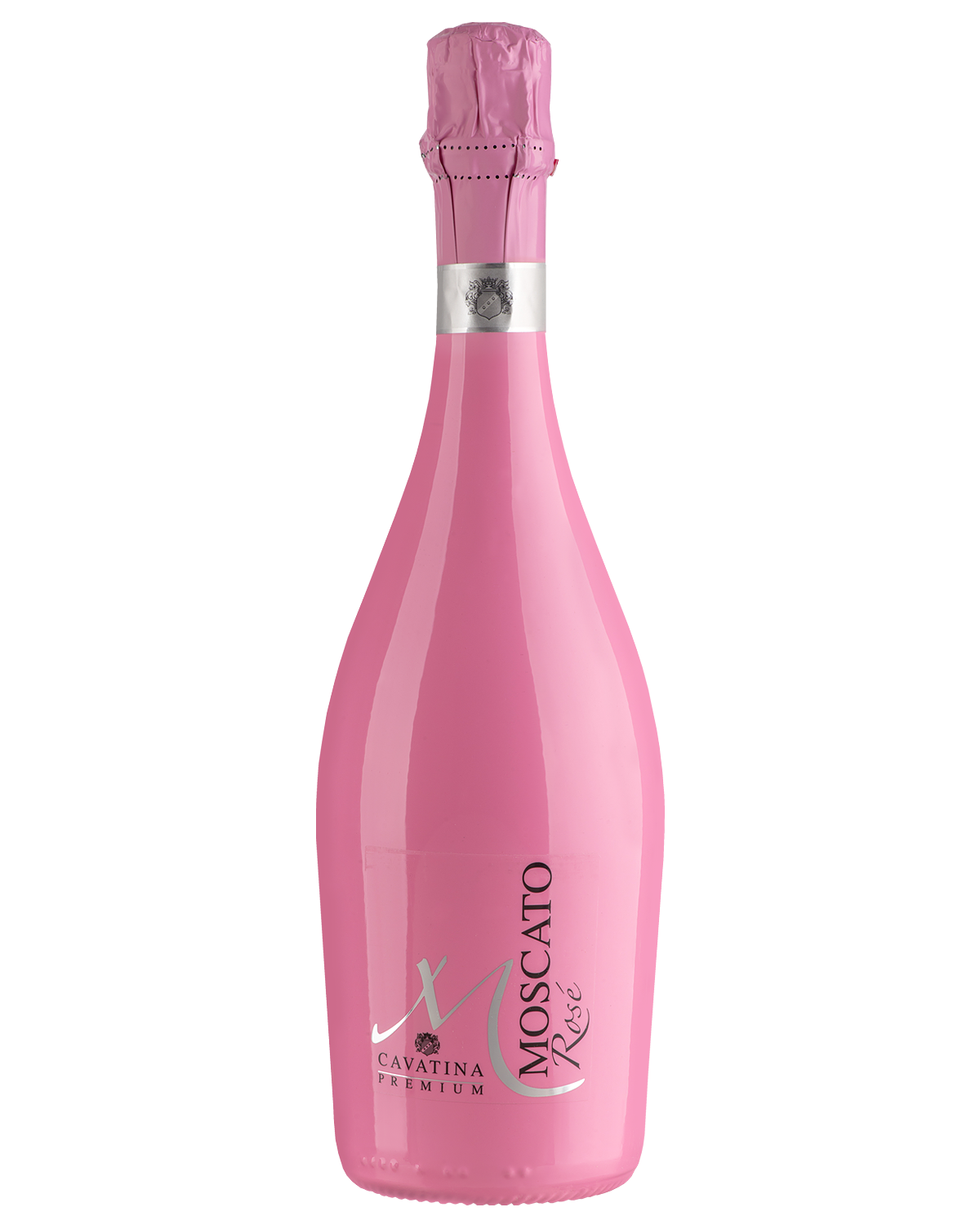Вино игристое Розовое Полусладкое Cavatina Moscato Spumante Rose in rose bottle 0,75 л фото