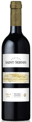 Вино Красное Сухое Chateau Saint-Sernin Malbec de Silice Cahors 2020 0,75 л фото