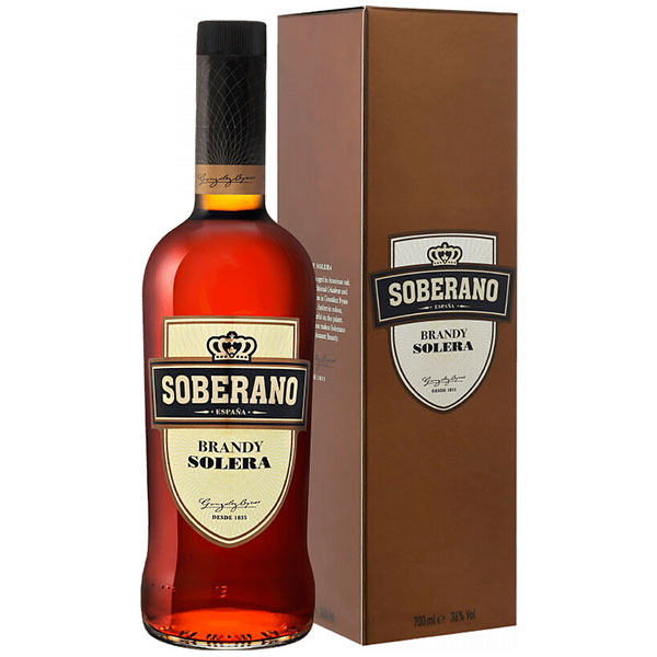 Бренди Soberano in gift box 0,70 л фото