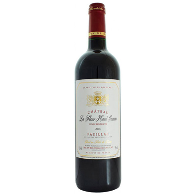 Вино Красное Сухое Chateau La Fleur Haut Carras Cuvee Benedicte Pauillac 2016 0,75 л фото