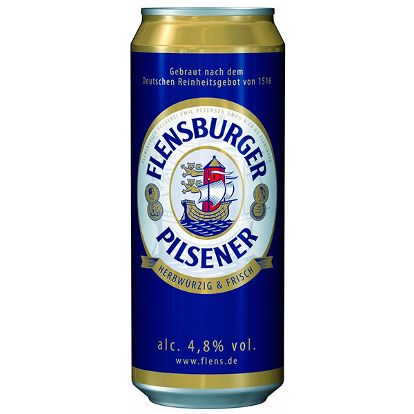 Пиво Светлое Flensburger Pilsener in can 0,5 л фото