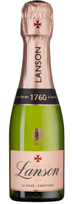 Вино игристое Розовое Брют Lanson Le Rose Creation Brut Champagne 2019 0,2 л фото
