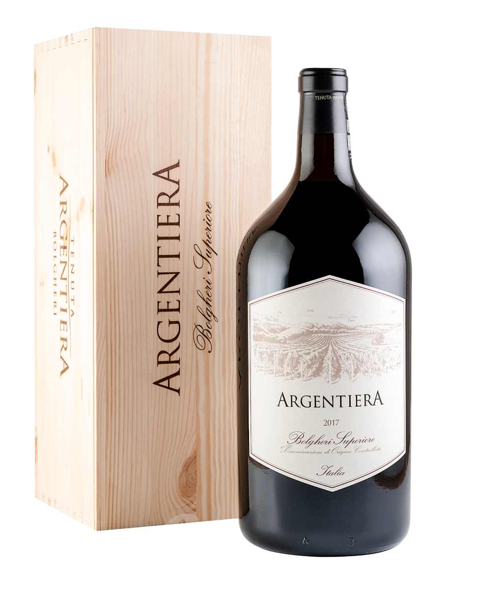 Вино Красное Сухое Tenuta Argentiera Bolgheri Superiore in wooden box 2021 3 л фото