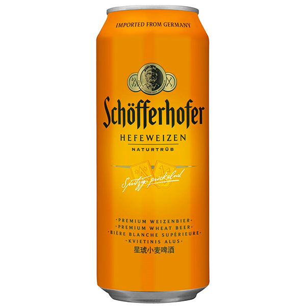 Пиво Schofferhofer Hefeweizen in can 0,50 л фото