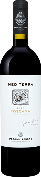 Вино Поджио аль Тезоро Медитерра Тоскана 2020 красное сухое 14% 0,75 л фото