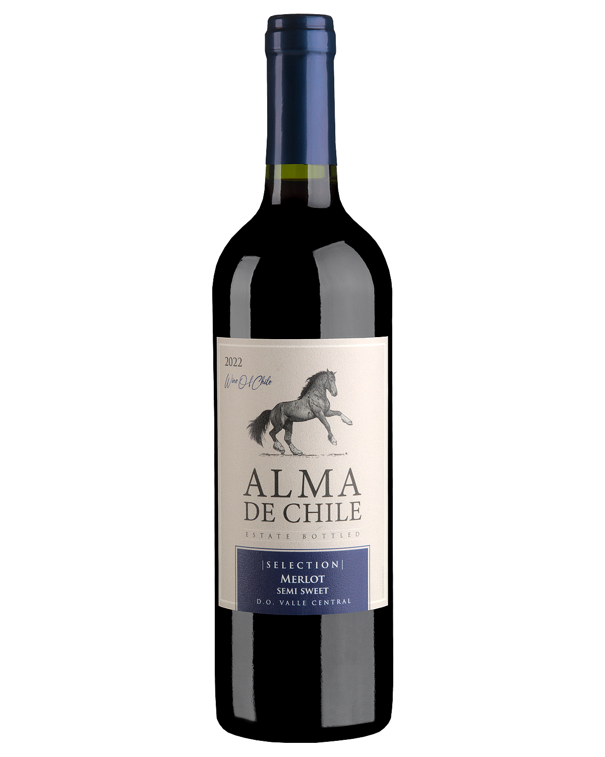 Вино Красное Полусладкое Alma de Chile Merlot Semisweet 2023 0,75 л фото