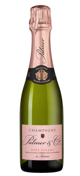 Шампанское Розовое Брют Palmer & Co Rose Solera 2020 0,375 л фото