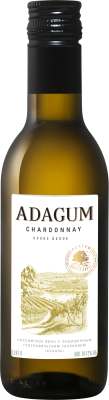 Вино Белое Сухое Adagum Chardonnay Kuban 0,187 л фото