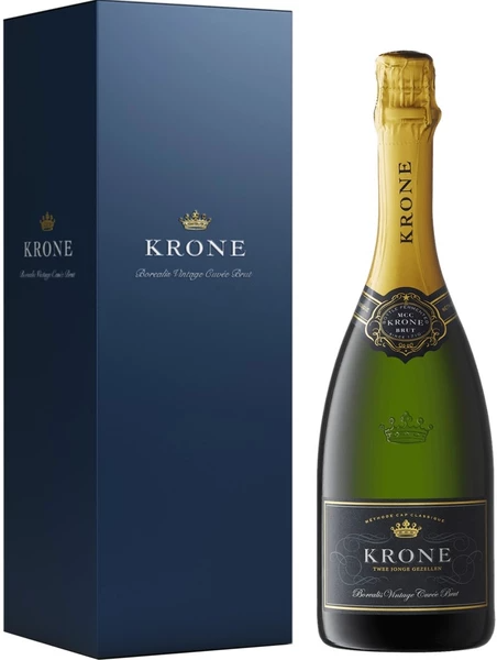 Вино игристое Белое Брют Krone Borealis Vintage Cuvee Brut Cap Classique in gift box 2024 0,75 л фото