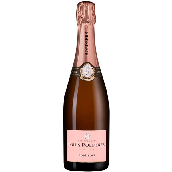 Вино игристое Розовое Брют Louis Roederer Rose Brut Champagne 2017 0,75 л фото