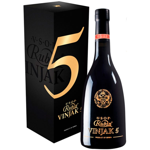 Бренди Rubin Vinjak 5 VSOP in gift box 0,7 л фото