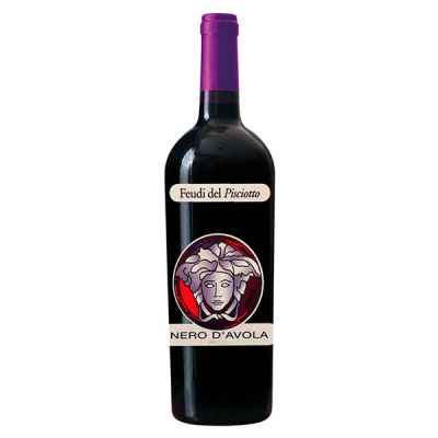 Вино Красное Сухое Feudi del Pisciotto Versace Nero d'Avola Sicilia 2018 0,75 л фото
