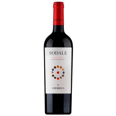 Вино Красное Полусухое Sodale Merlot Lazio 2019 0,75 л фото