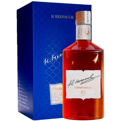Бренди N. Nekrasov 10 Years Old in gift box 0,7 л фото