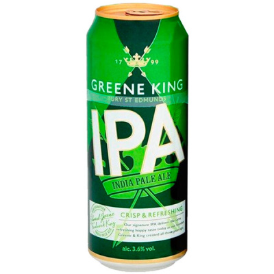 Пиво Светлое Greene King IPA in can 0,5 л фото