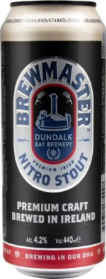 Пиво Тёмное Brewmaster Irish Nitro Stout in can 0,44 л фото