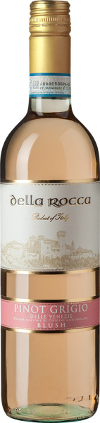 Вино Розовое Сухое Della Rocca Pinot Grigio Blush Delle Venezie 2019 0,75 л фото