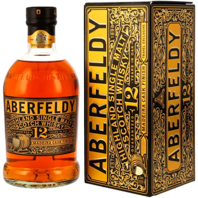 Виски Aberfeldy 12 Years Old Madeira Cask Finish Single Malt Highland in gift box 0,7 л фото