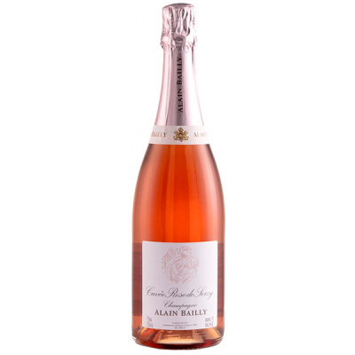 Вино игристое Розовое Брют Alain Bailly Cuvee Rose de Serzy Brut Champagne 0,75 л фото