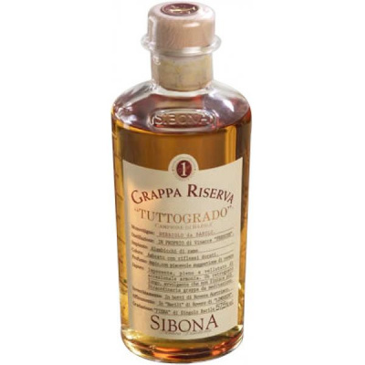 Граппа Sibona Riserva Tuttogrado Barbaresco 0,50 л фото