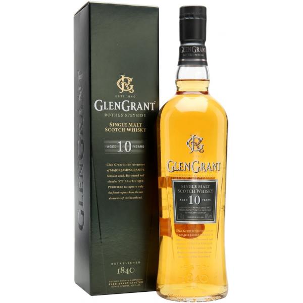 Виски Glen Grant 10 YO Single Malt Speyside in gift box 0,7 л фото