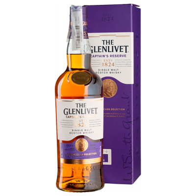 Виски The Glenlivet Captain's Reserve Single Malt Speyside in gift box 0,7 л фото