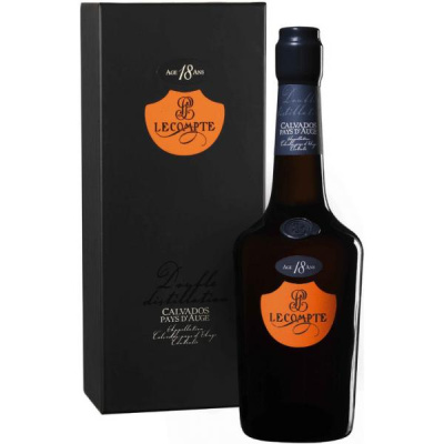 Кальвадос Lecompte 18 years old Pays d'Auge in gift box 0,70 л фото