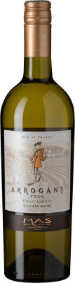 Вино Аррогант Фрог Пино Гриджио Пэи д’Ок 2022 Белое Сухое 13,5% 0,75 л фото