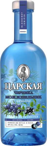 Водка Tsarskaja Original Blueberry Juniper 0,5 л фото