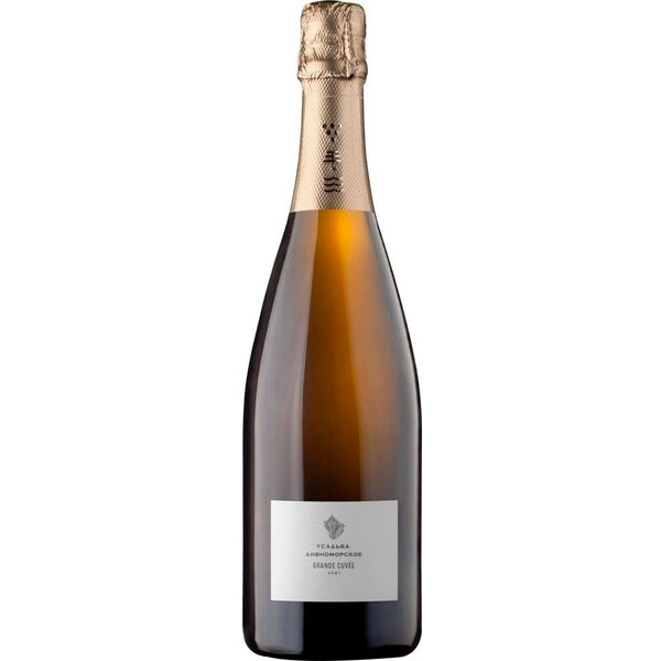 Вино игристое Белое Брют Usadba Divnomorskoe Grande Cuvee Brut 2019 0,75 л фото