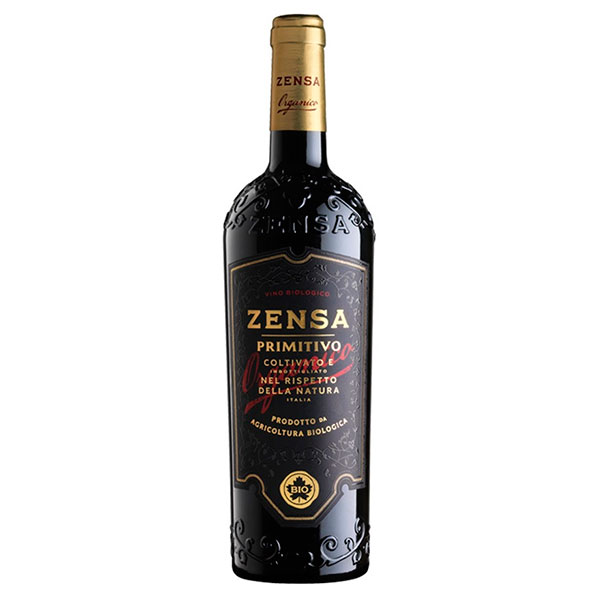 Вино Красное Полусухое Zensa Primitivo Organic Puglia 2022 0,75 л фото