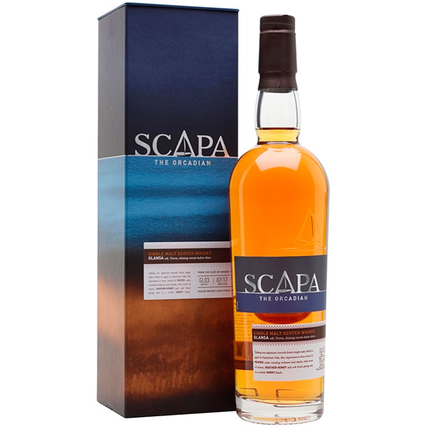 Виски Scapa Glansa Single Malt Orkney in gift box 0,7 л фото