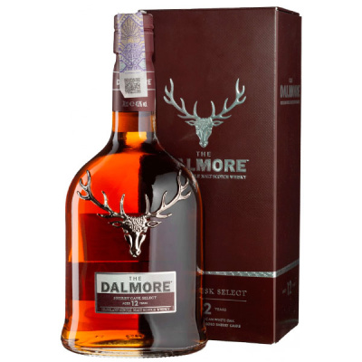 Виски Dalmore 12 Years Old Sherry Cask Select Single Malt Highland in gift box 0,7 л фото