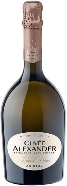 Вино игристое Белое Экстра Брют Aristov Cuvee Alexander Blanc de Blancs Extra Brut 0,75 л фото
