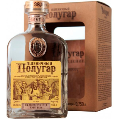 Дистиллят Polugar Wheat in gift box 0,75 л фото