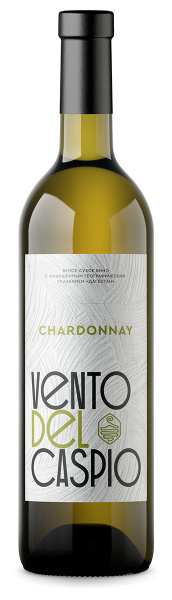 Вино Белое Сухое Vento Del Caspio Chardonnay 2021 0,75 л фото