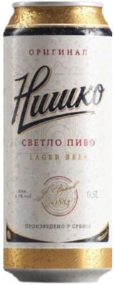 Пиво Светлое Nisko Original Lager in can 0,5 л фото