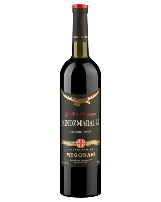 Вино Мегобари Киндзмараули 2023 красное полусладкое 11% 0,75 л фото