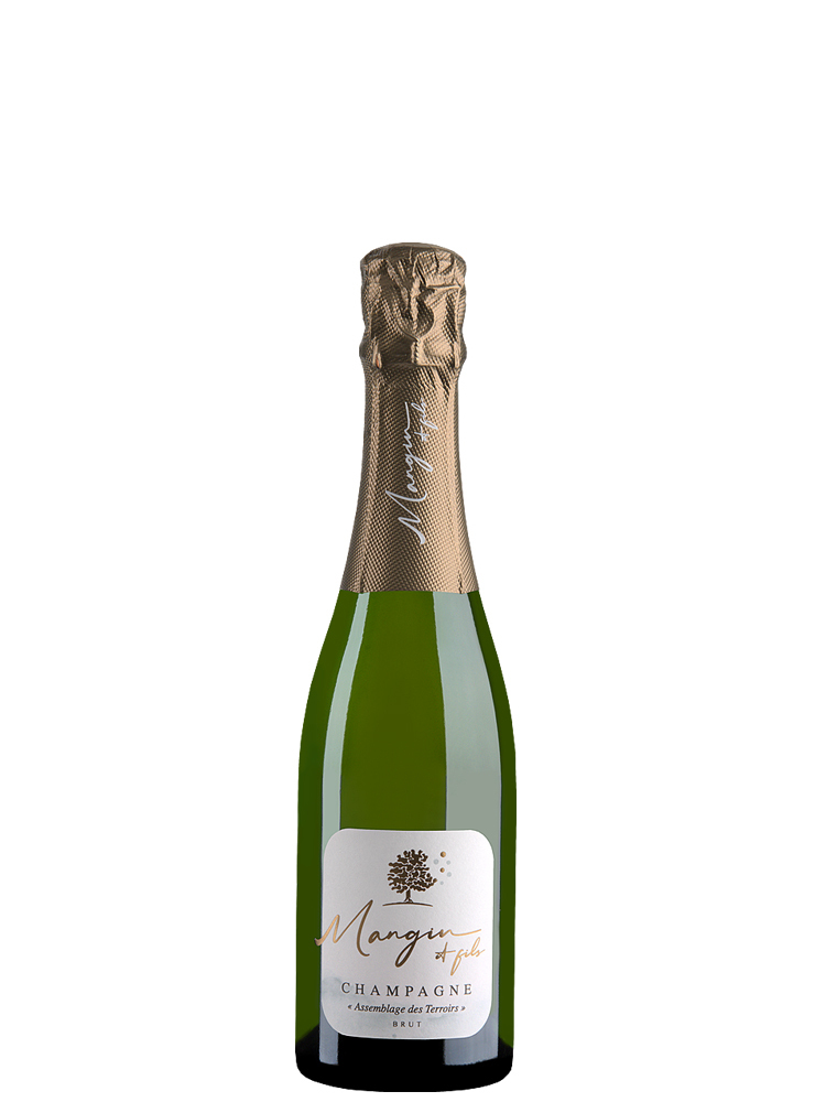 Вино игристое Белое Брют Mangin et Fils Assemblage des Terroirs Champagne 2021 0,375 л фото