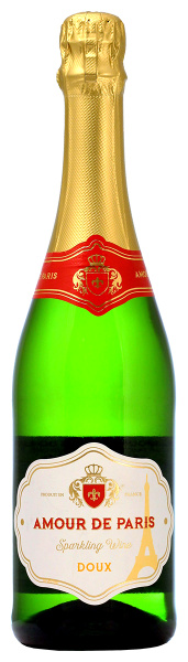 Вино игристое Амур Де Пари Ду 2021 белое полусладкое 11% 0,75 л фото