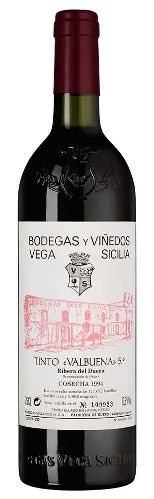 Вино Красное Сухое Valbuena 5 Ribera Del Duero 1994 0,75 л фото