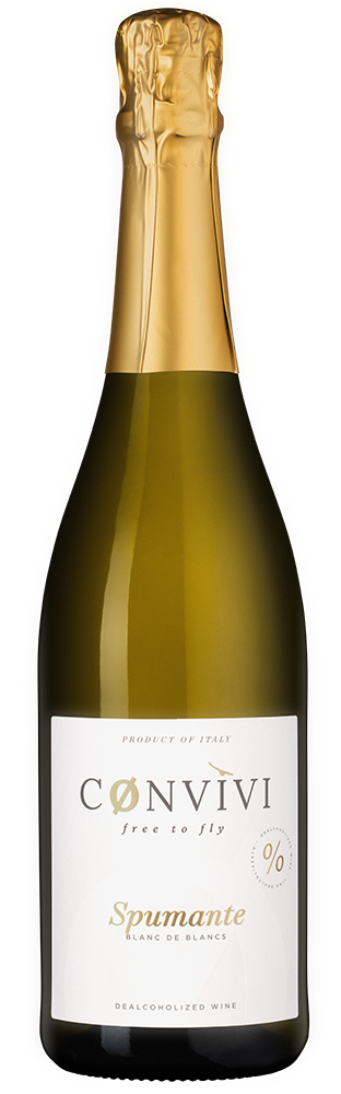 Вино игристое Белое Convivi Spumante Blanc de Blancs Dealcoholized 0,75 л фото
