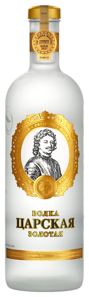 Водка Царская Золотая Новогодняя 40% 1 л фото