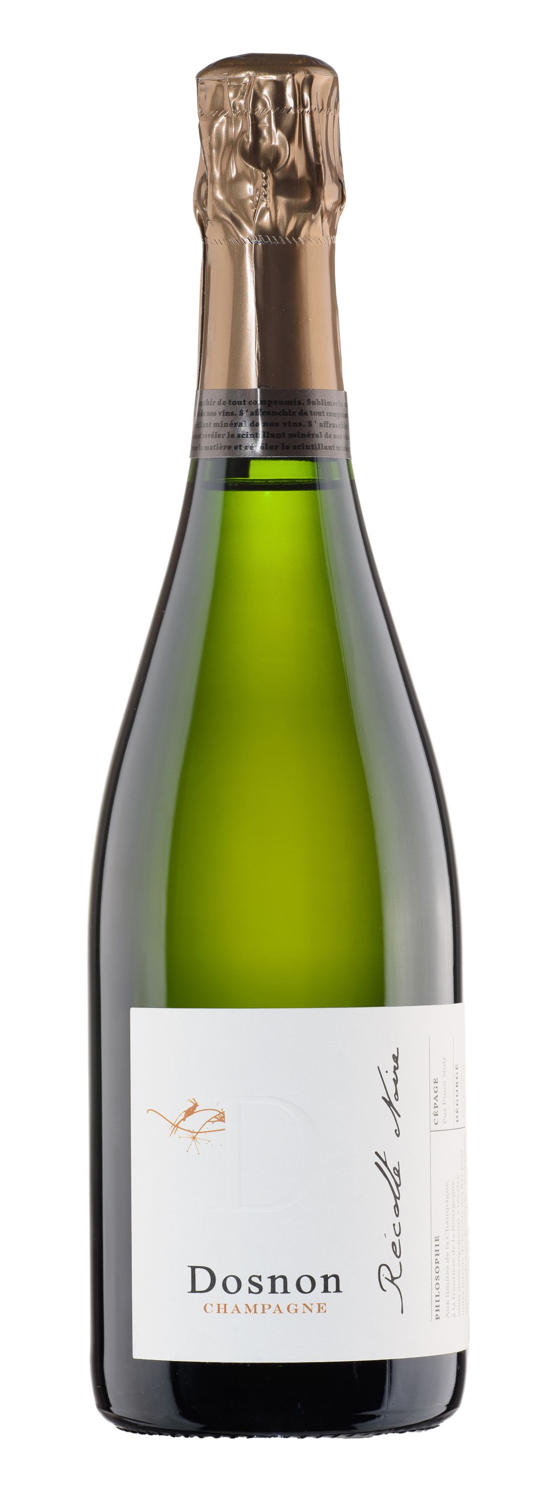 Шампанское Белое Брют Dosnon Recolte Noire Brut Champagne 2022 0,75 л фото