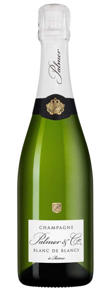 Вино игристое Белое Брют Palmer & Co Blanc de Blancs Champagne 2018 0,75 л фото