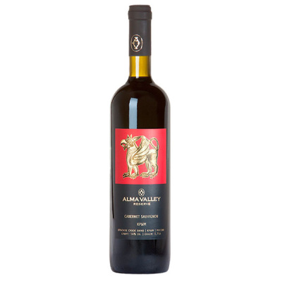 Вино Красное Сухое Alma Valley Reserve Cabernet Sauvignon Crimea 2015 0,75 л фото