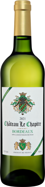 Вино Белое Сухое Chateau Le Chapitre Bordeaux 0,75 л фото